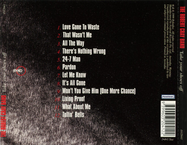 CD BACK COVER - CD BACK COVER - ROBERT CRAY - Take Your Shoes Off.bmp